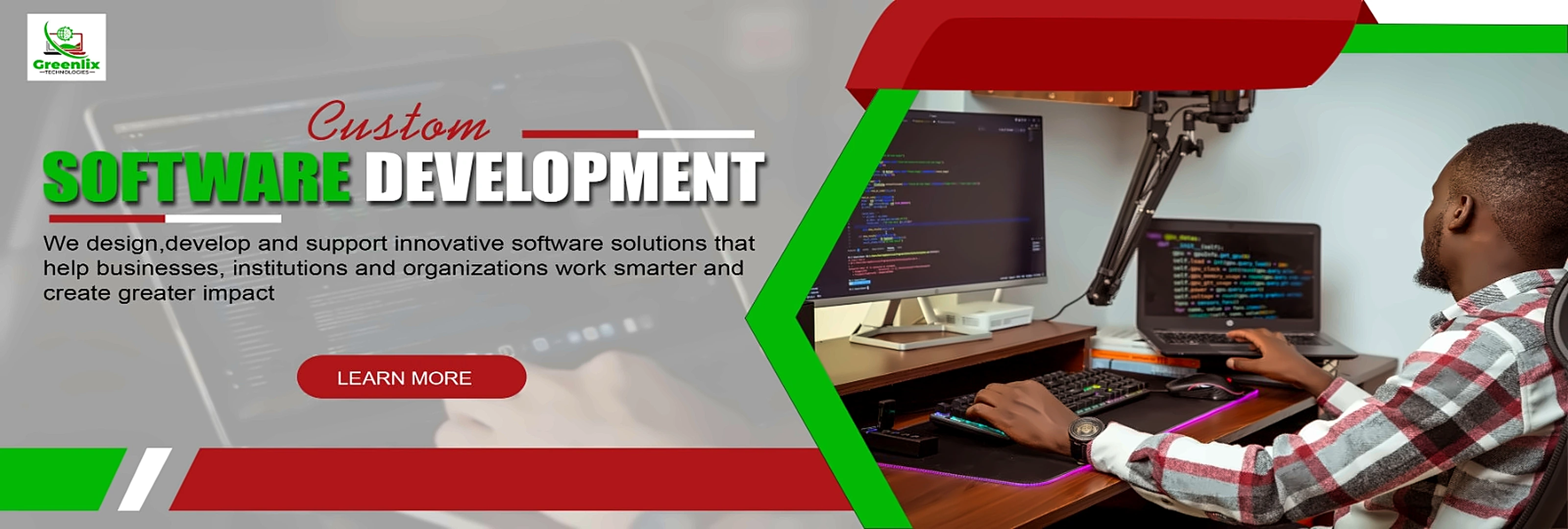Transforming ideas into digital solutions: custom software, web and mobile apps, system integration and IT consultancy by Greenlix Technologies