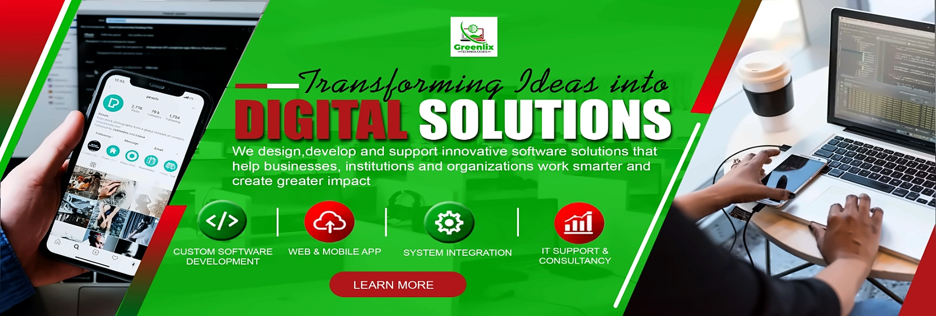 Secure, modern, future ready: ICT consultancy, cyber security, cloud solutions and data analytics dashboards